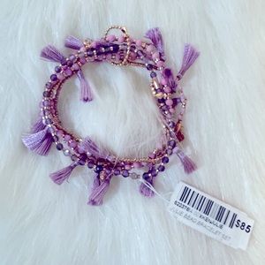 KENDRA SCOTT Julie lilac bracket set NWT